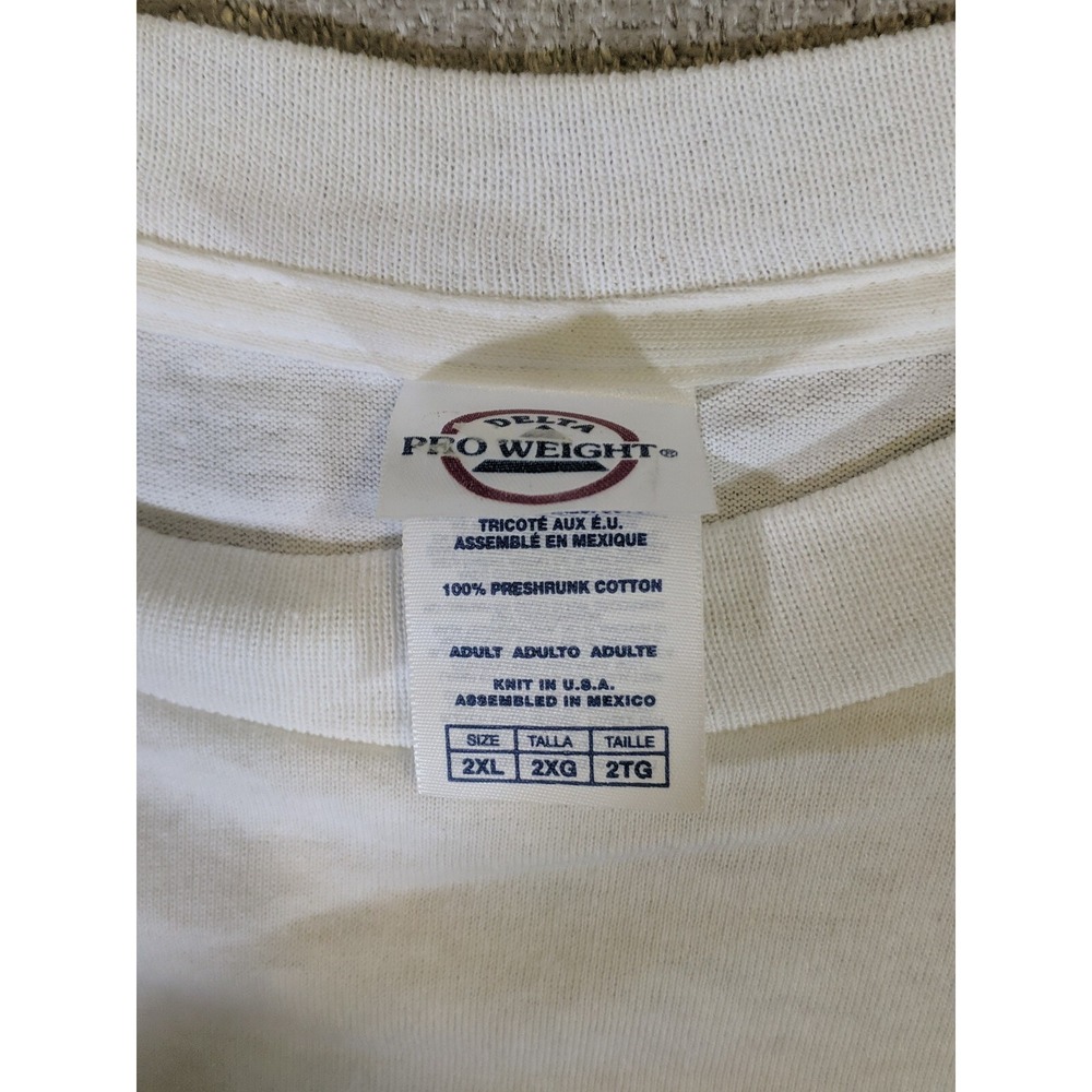 Delta Pro Weight Nascar Men's T-shirt‎ White 2XL Cotton Michael Waltrip No. 55 - Picture 2 of 12